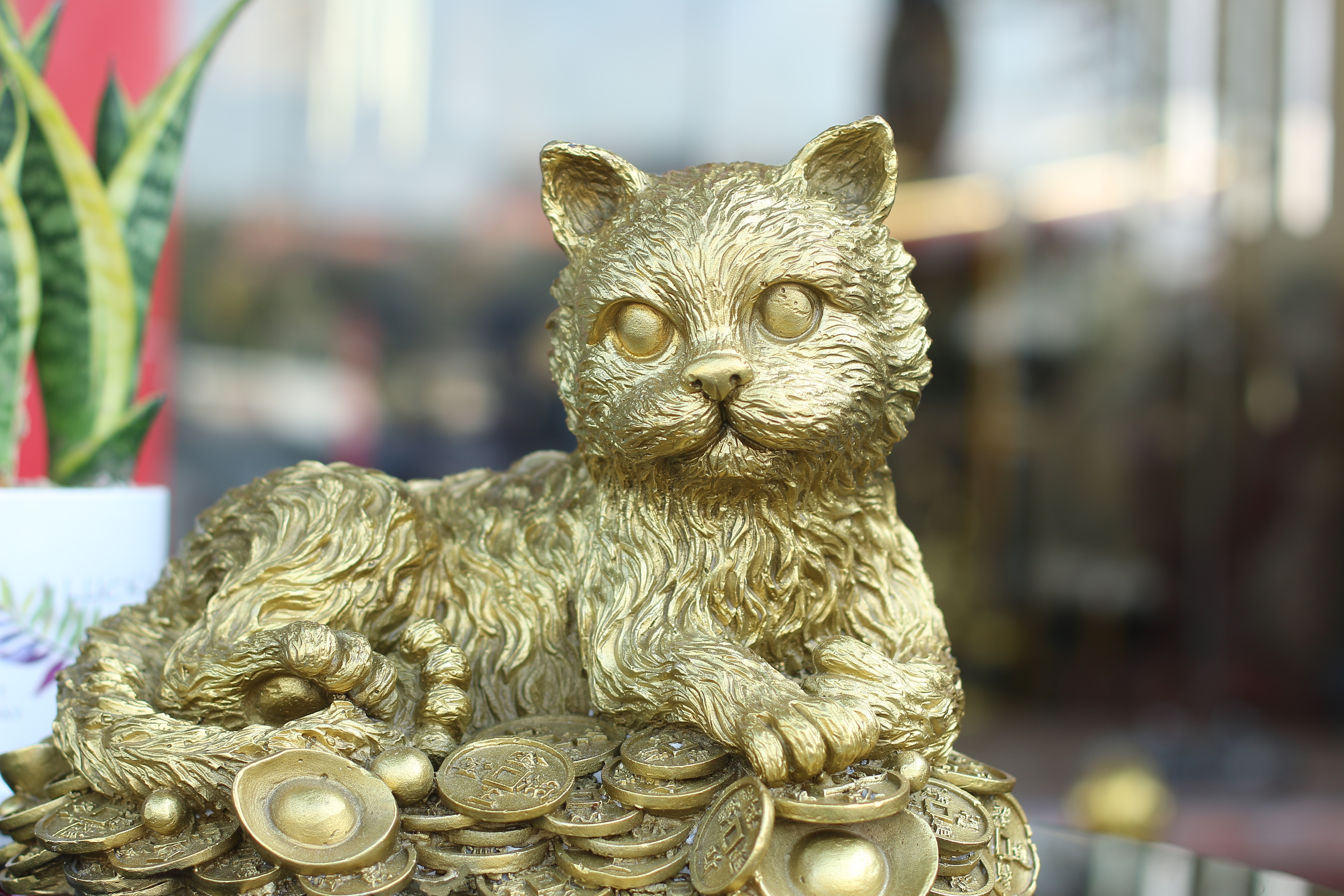 Tượng Mèo phong Thủy Bằng Đồng Lê Gia