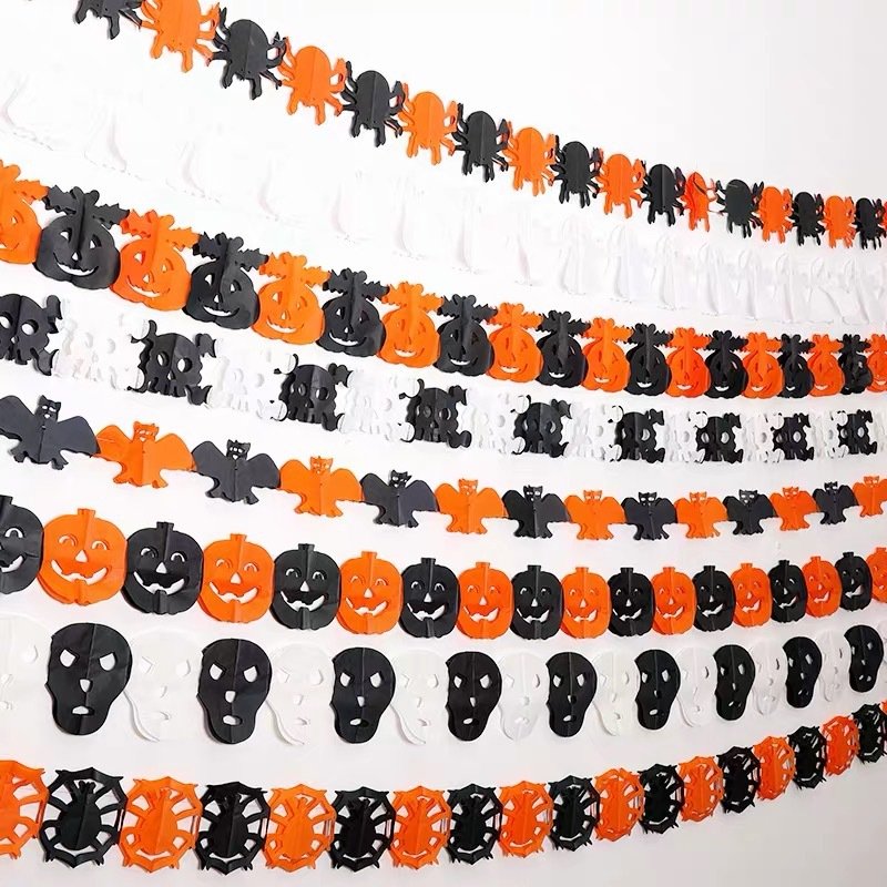 Dây treo trang trí tiệc Halloween phụ kiện trang trí sticker dán tường