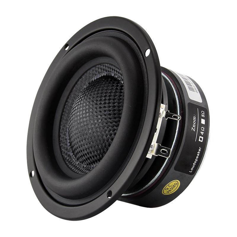 Loa phụ 4 inch 4 inch 4 8 ohm 50W Audio sửa đổi âm thanh Long Stroke Deep Bass Bookshelf Loa Color: 8Ohm