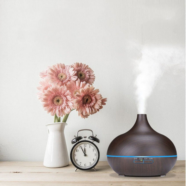 Máy khuếch tán tinh dầu siêu âm hình giọt nước Aroma Diffuser Ultrasonic cao cấp 400ml kèm remote