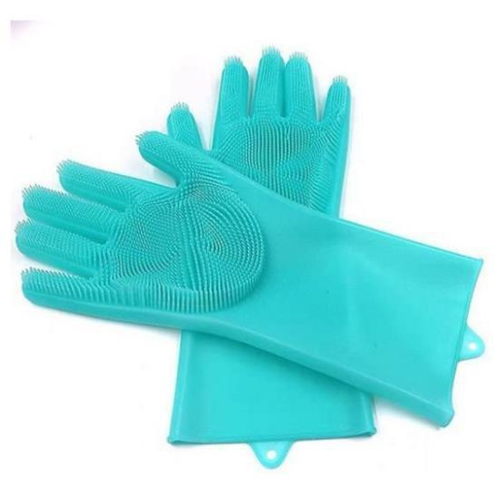 Bộ Găng tay rửa bát Silicone 2 trong 1 Đa năng - Tạo bọt thông minh, Siêu Dai, Cách nhiệt thần thánh