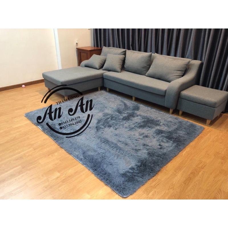 Thảm lông trải sàn màu Xám giá rẻ - Thảm trải sofa đẹp