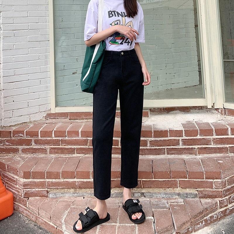 Quần jeans nữ dáng baggy hàng Quảng Châu mới 2022