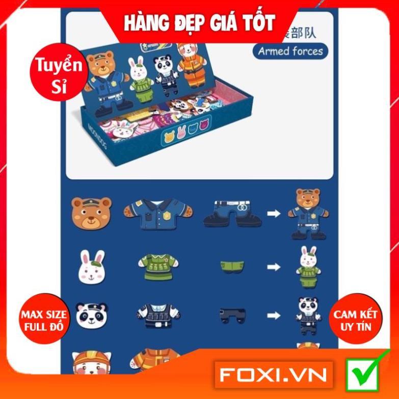 Đồ chơi ghép hình nam châm Foxi thay trang phục nhà gấu moondog nhiều Chủ đề chuyên nghiệp
