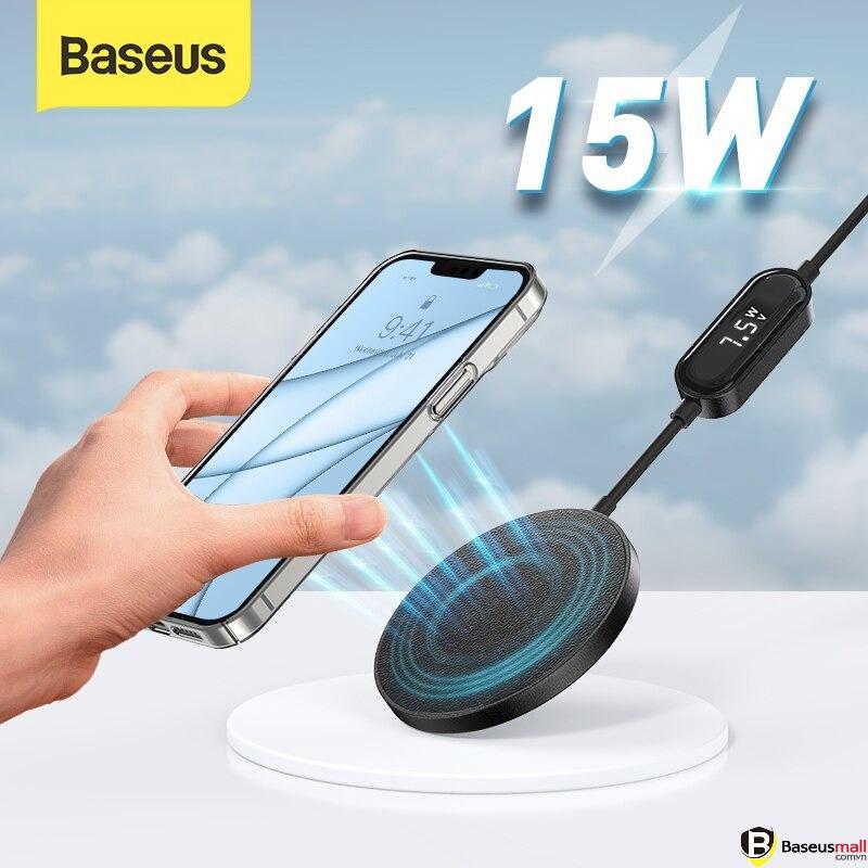 Baseus -BaseusMall VN Bộ sạc không dây từ tính Baseus Mini2 15W Dành cho iP 12/13 (Hàng chính hãng)