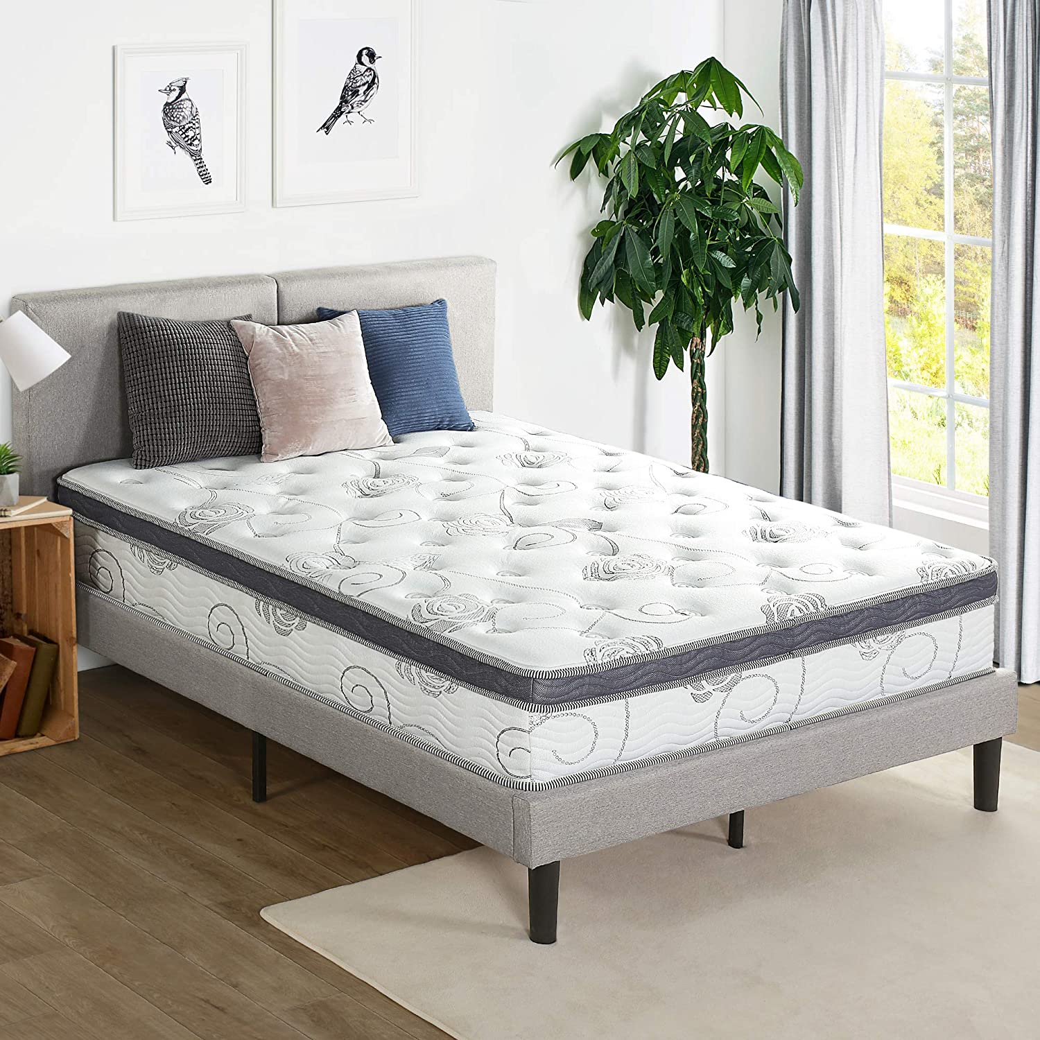 Nệm lò xo Euro top Olee Sleep 12 inch -12SM04