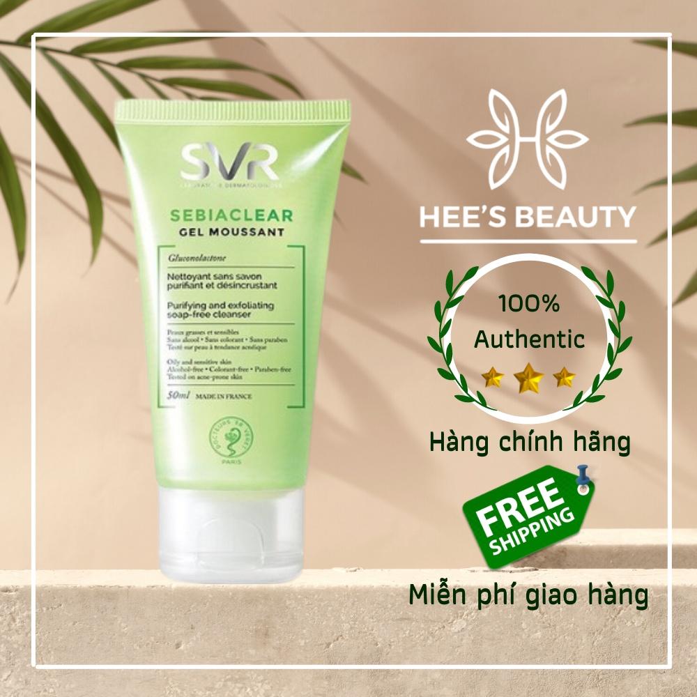 Gel Rửa Mặt SVR Không Chứa Xà Phòng Cho Da Dầu 55ml Sebiaclear Gel Moussant- Hee's Beauty Skincare