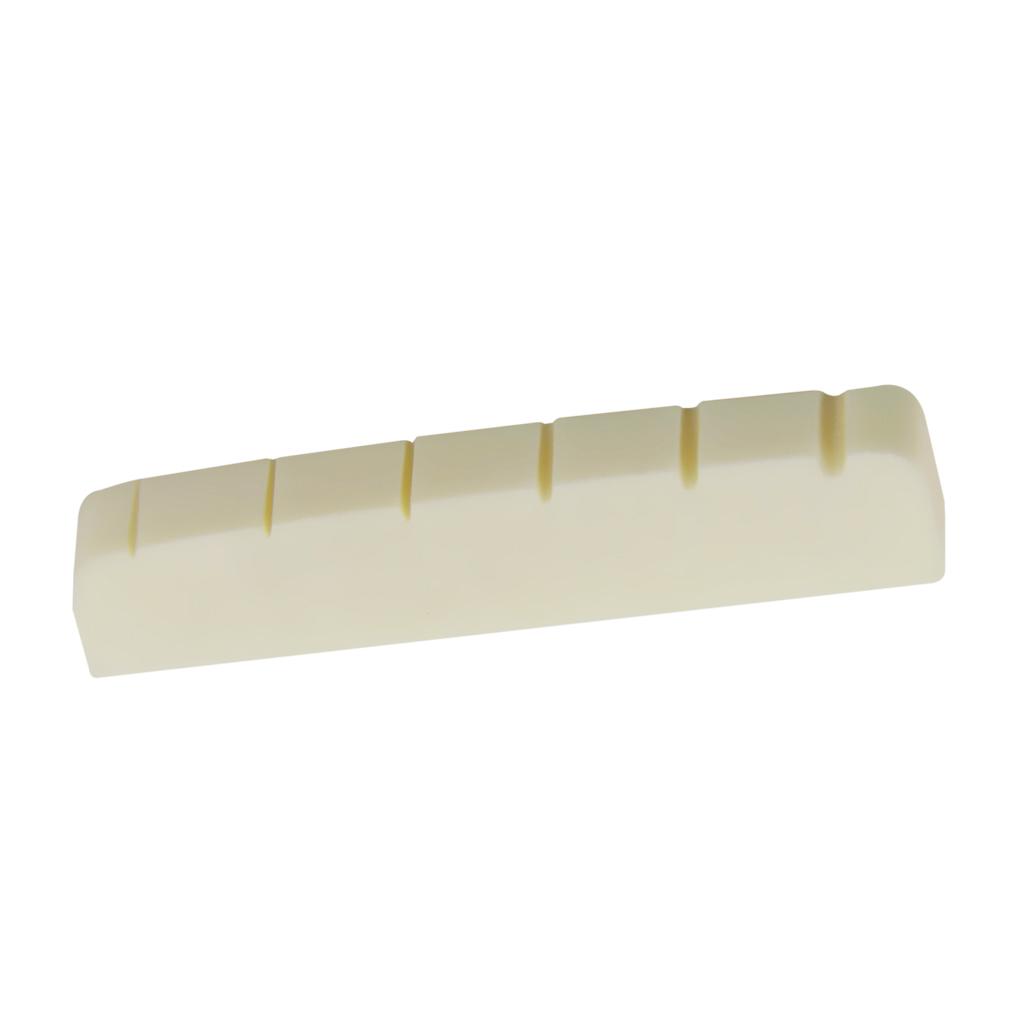 Bone Nut Slotted For 6 String Electric Guitar