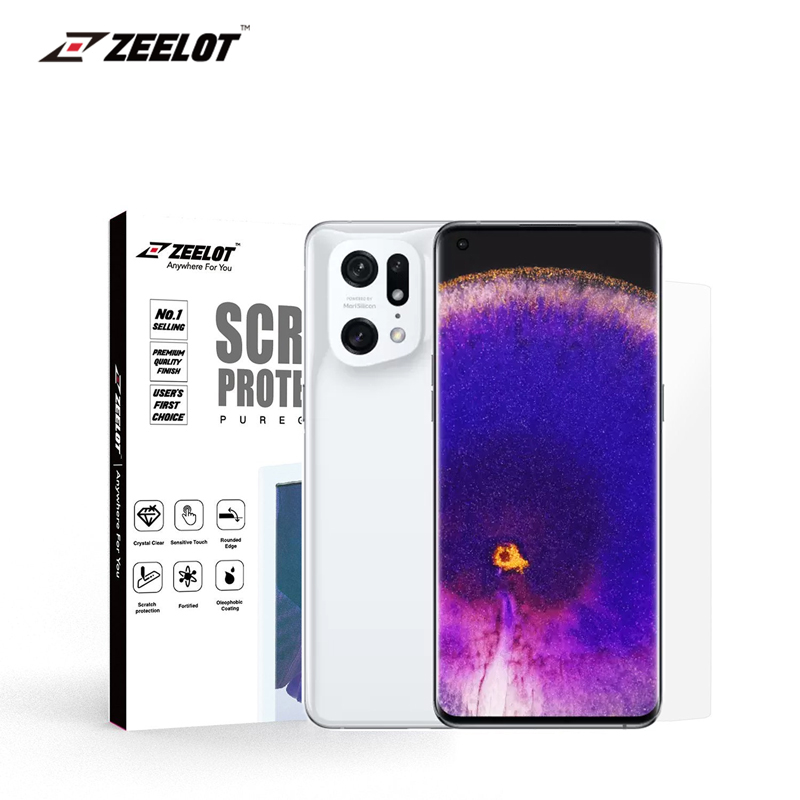 Dán Cường Lực dành cho OPPO Find X5 Pro Zeelot Loca UV PureGlass 3D Clear - Hàng Chính Hãng