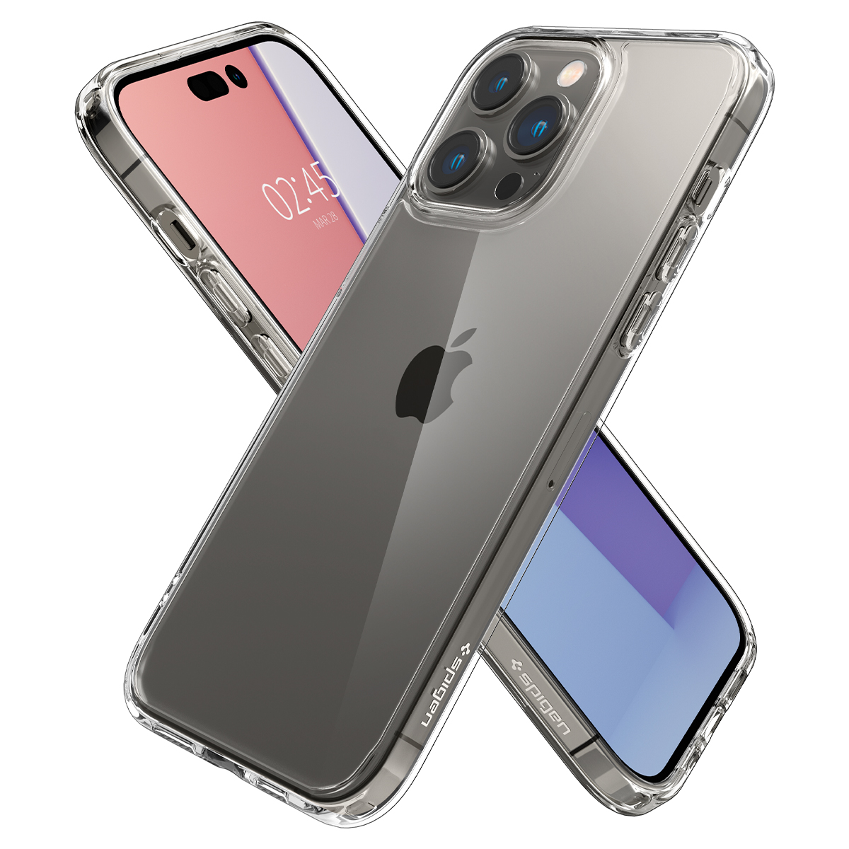 Ốp Lưng dành cho iPhone 14 Pro Max/ 14 Pro Spigen Ultra Hybrid Crystal Clear Case - Hàng Chính Hãng