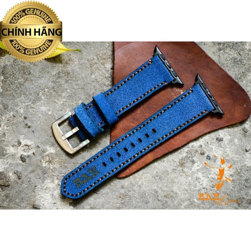 DÂY DA BÒ XANH COBAN CỰC ĐẸP- ĐỦ SIZE 20MM , 22MM, DÀNH CHO APPLE WATCH-CHÍNH HÀNG RAM LEATHER .