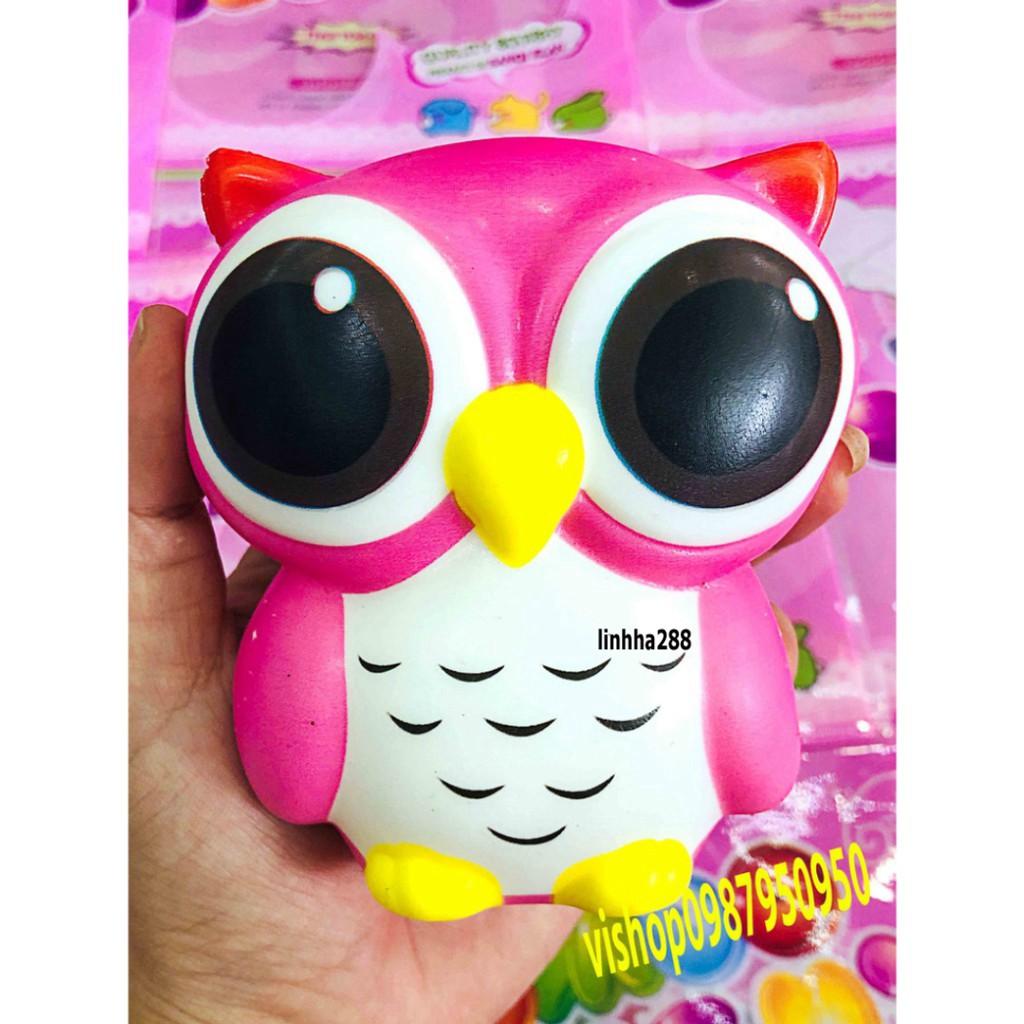 SquiShy CON CHIM CÚ MÈO màu hồng