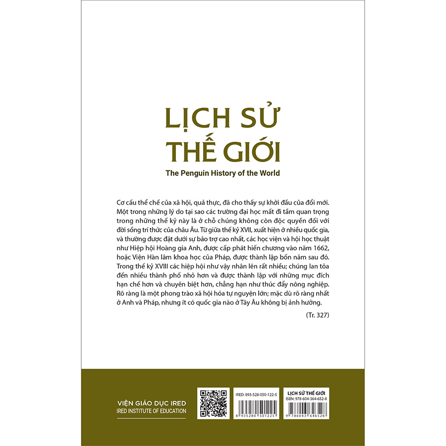 Bộ sách Lịch Sử Thế Giới - The Penguin History of the World (5 Tập)