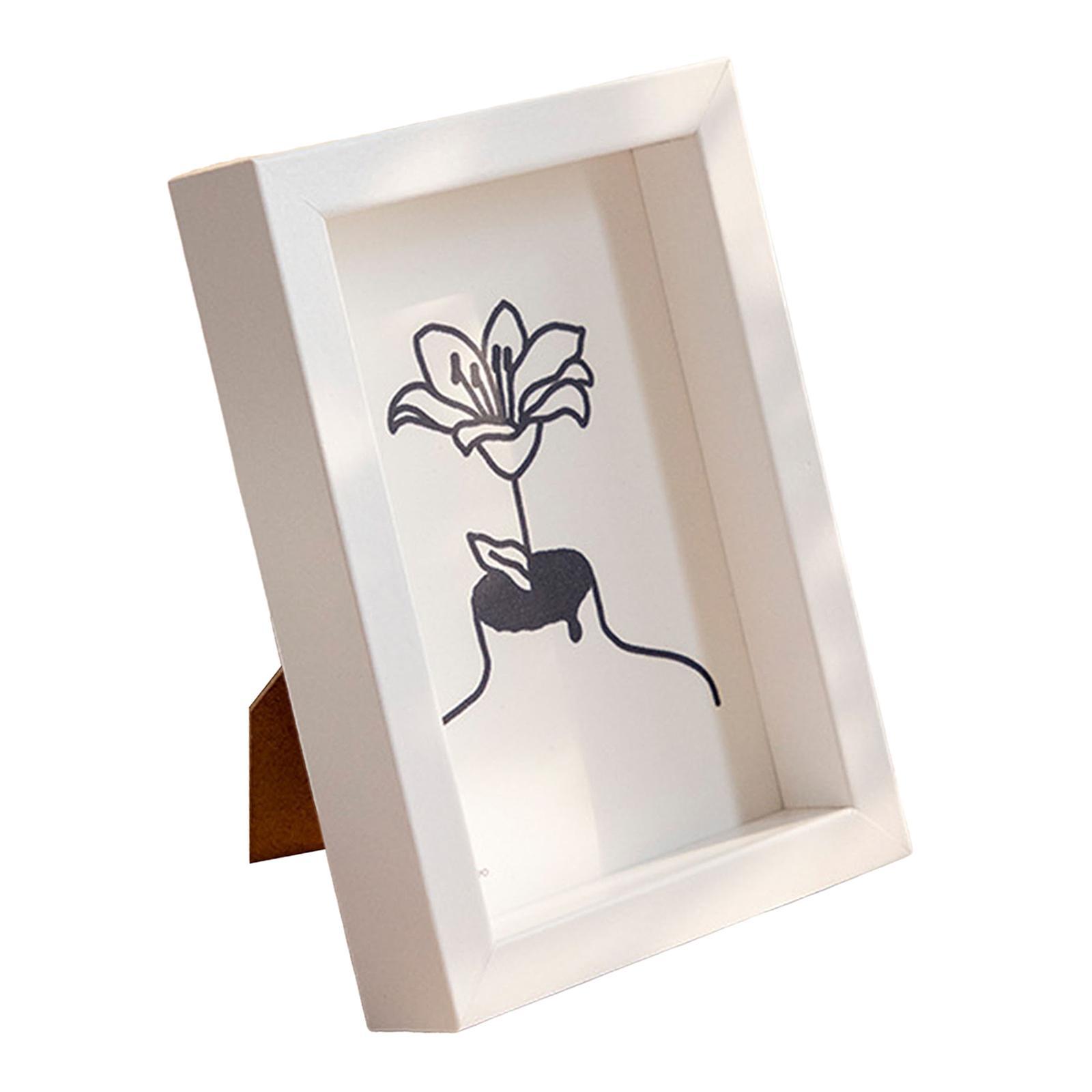 Modern Wooden Picture Frame Photo Holder Desktop and Wall Square Photo Frame