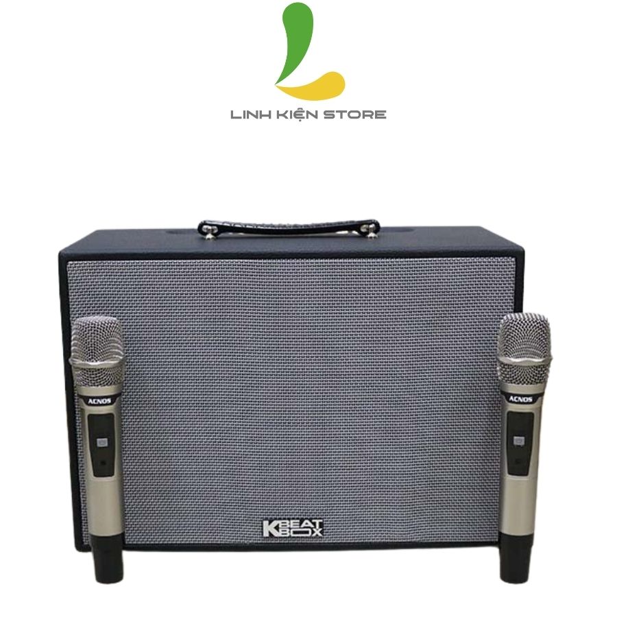 Loa kéo Acnos CS2501PU - Loa bluetooth thùng gỗ kèm hiệu ứng Reverb đa kênh tặng micro không dây UHF vỏ nhôm cao cấp - Hàng nhập khẩu