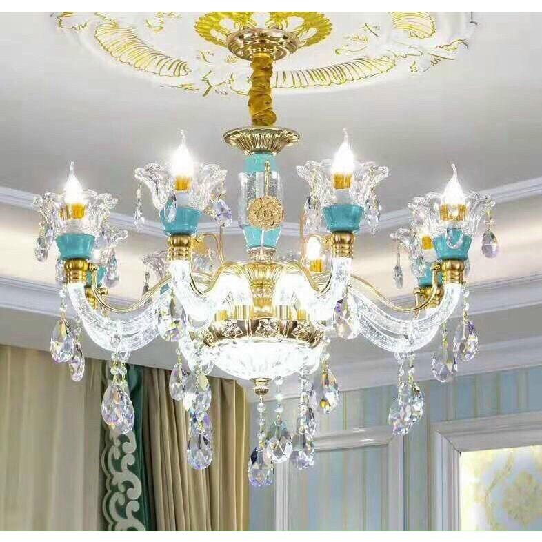 Đèn chùm cao cấp 8 tay trang trí nhà cửa hiện đại