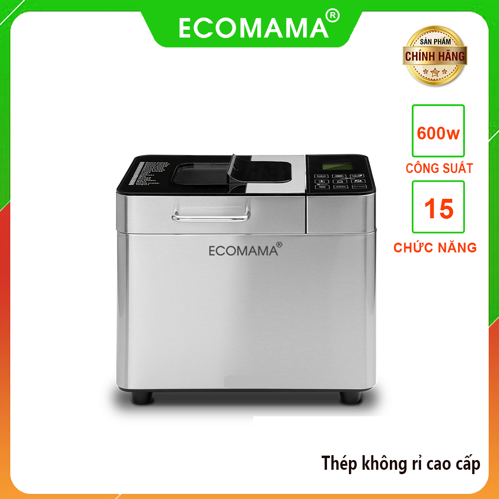 Máy làm bánh mì tự động phiên bản cao cấp ECOMAMA E12 hàng nhập khẩu chính hãng