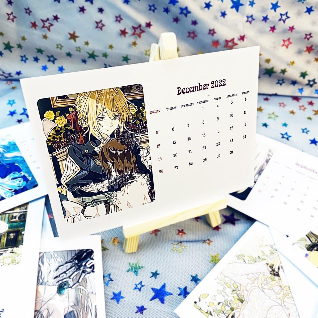 Bộ lịch để bàn 12 tháng anime Violet Evergarden: Búp bê ký ức