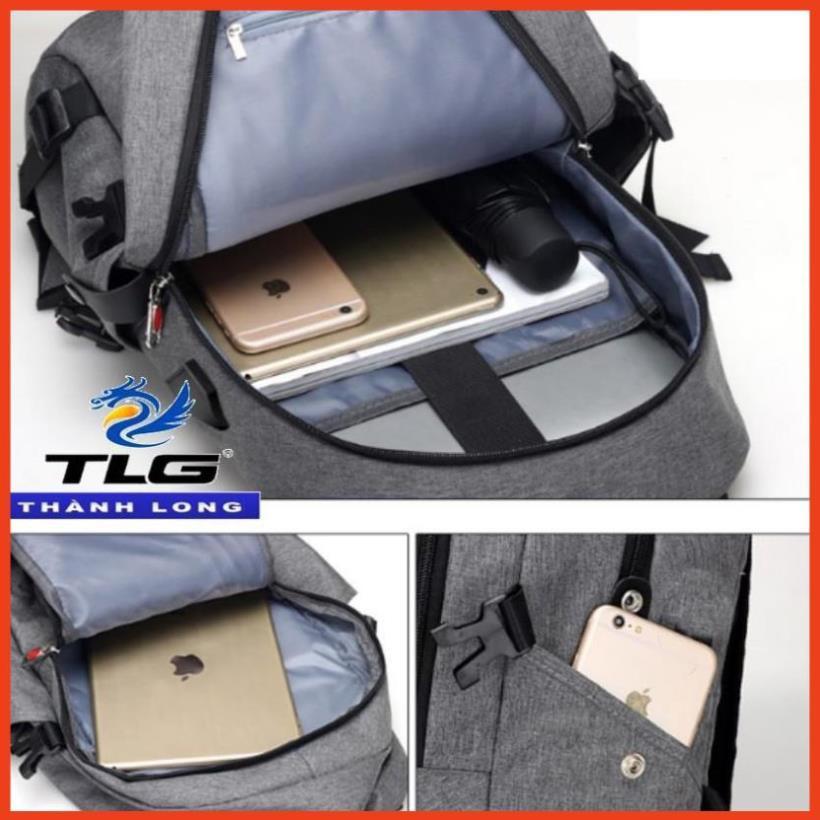 Balo TLG Nhập mã LONGTLG giảm 10% Balo thời trang kèm cổng sạc USB Đồ Da Thành Long TLG 208199