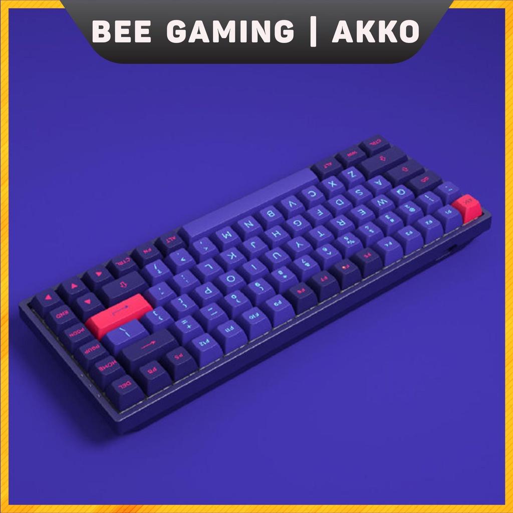 Bộ keycap chính hãng  AKKO - Neon (PBT DoubleShot / ASA profile / 158 nút)