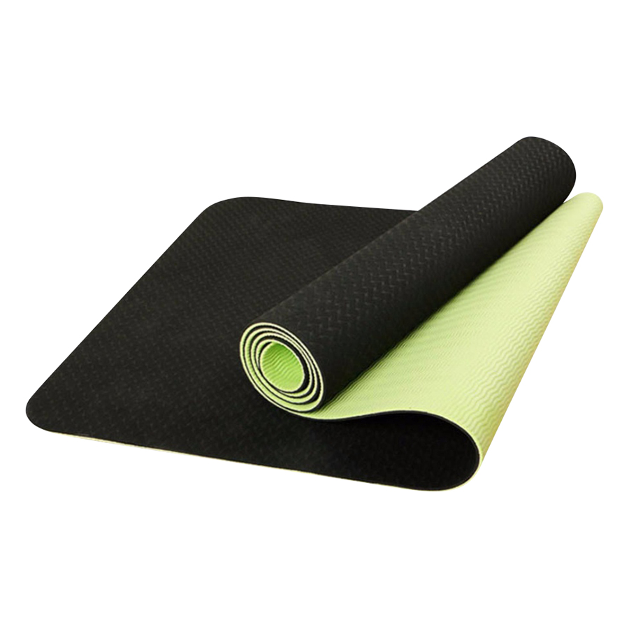 Thảm Tập Yoga Eco Friendly TPE - Xanh Lá Đen (6mm)