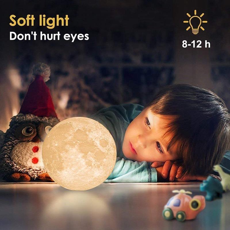 Đèn Ngủ Hình Mặt Trăng 3d