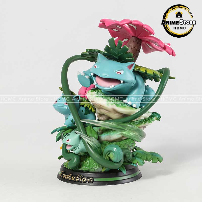 Mô hình Pokemon tiến hóa Bulbasaur - Ivysaur - Venusaur siêu ngầu có đèn led