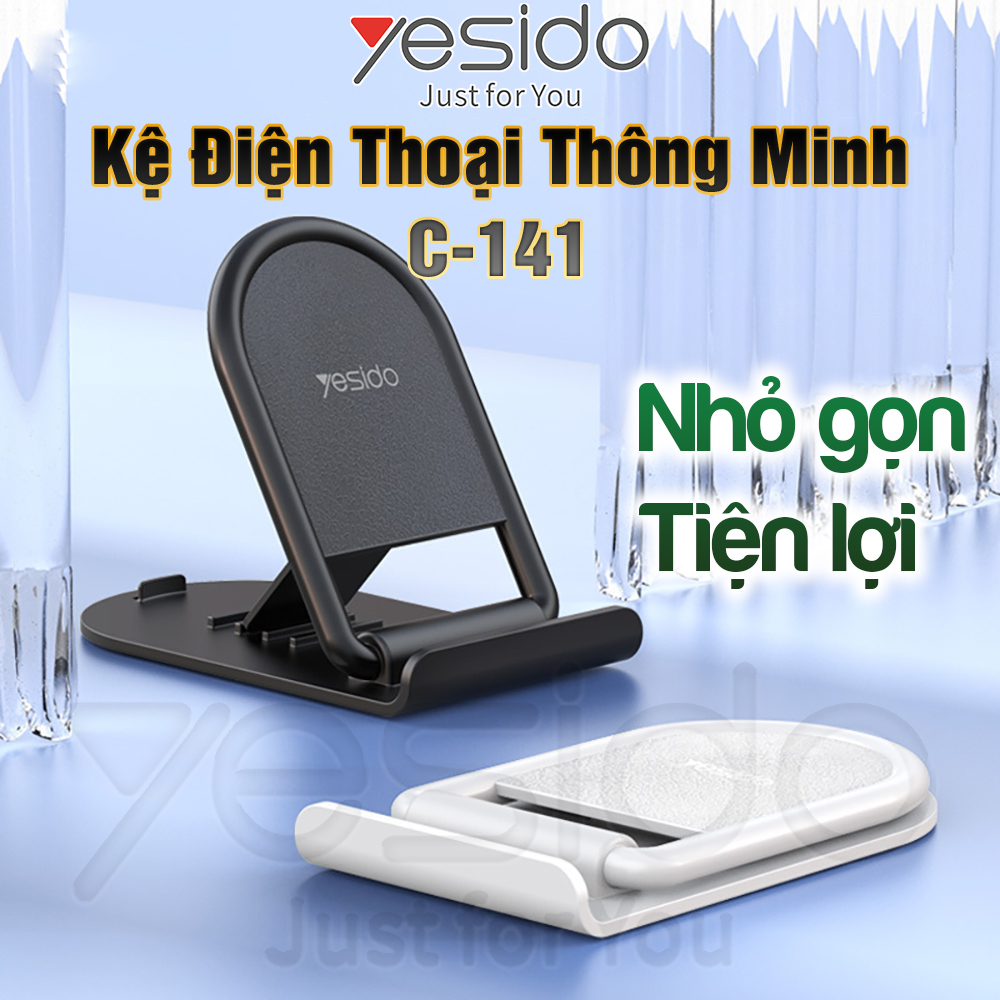 Giá đỡ Điện thoại Để bàn để Giường Có thể Gấp gọn rất tiện lợi Mã C-141 Hàng CHính Hãng