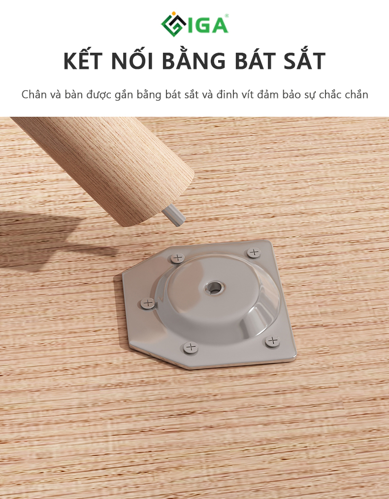 Bàn Ăn 4 Ghế Phong Cách Bắc Âu Thương Hiệu IGA - GP181