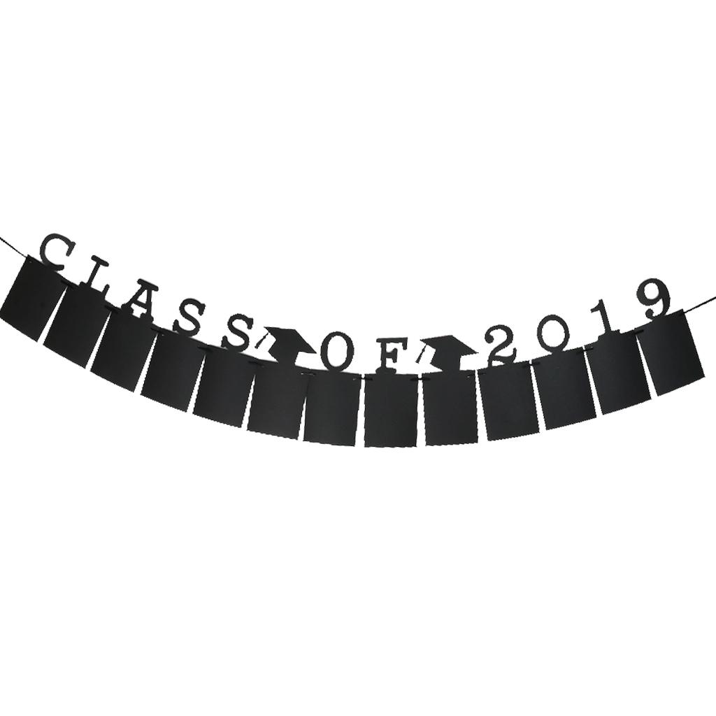 Graduation Photo Banner Class of 2019 Kraft Photo Folder Flag Hanging Decor