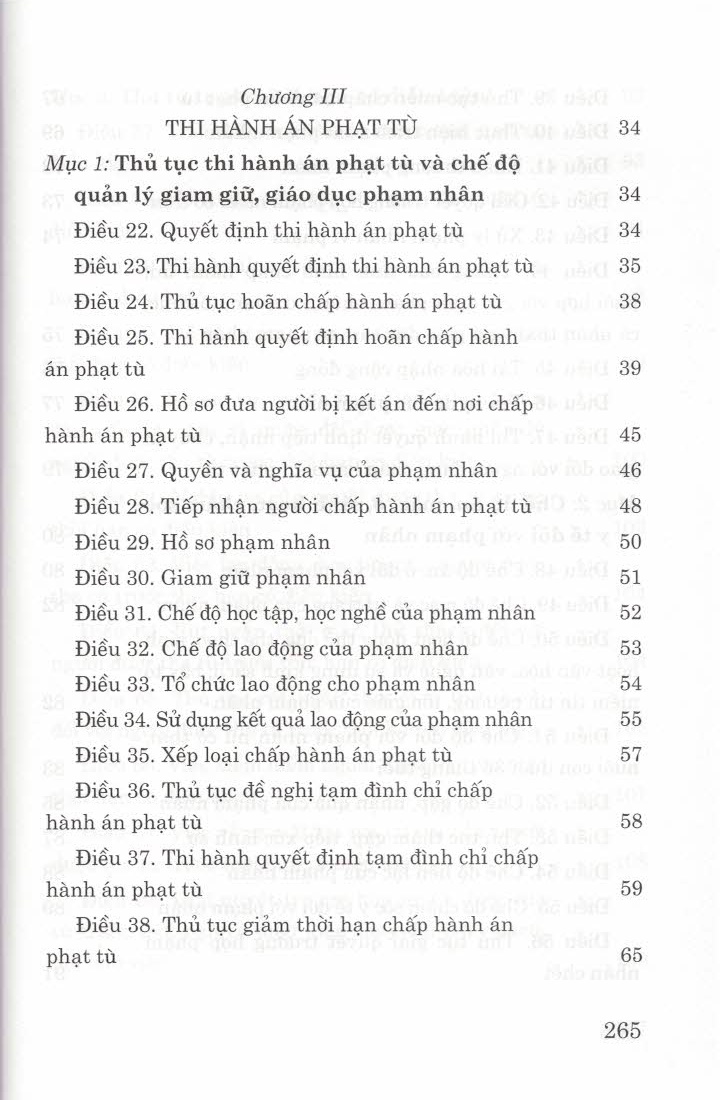 Luật Thi Hành Án Hình Sự (Hiện Hành)