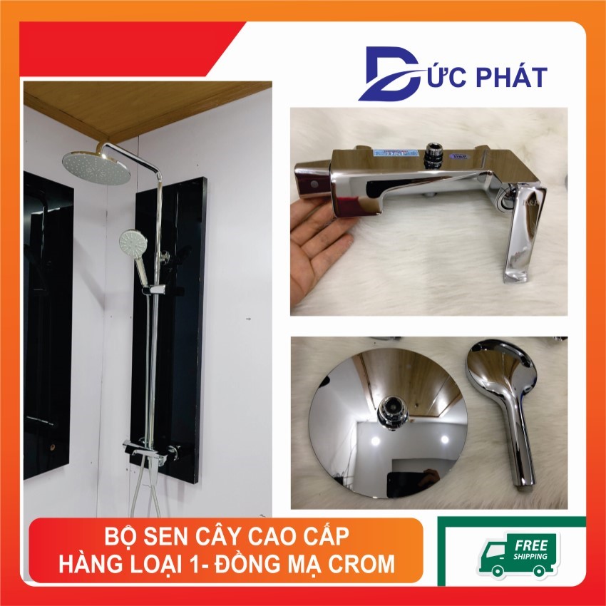 Sen cây cao cấp hàng đẹp loại 1, sen tắm đứng hàng đồng mạ crom nước khỏe SC DP08