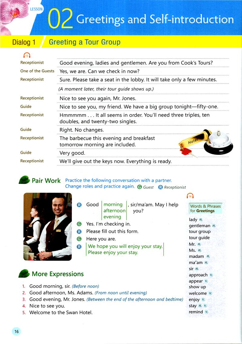 Sách English For Tourism And Restaurants - Book 1 (Kèm file MP3)