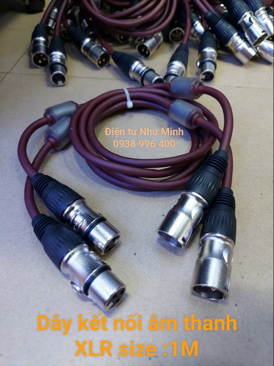 DâyTín Hiệu âm thanh XLR - 3Chân  1M