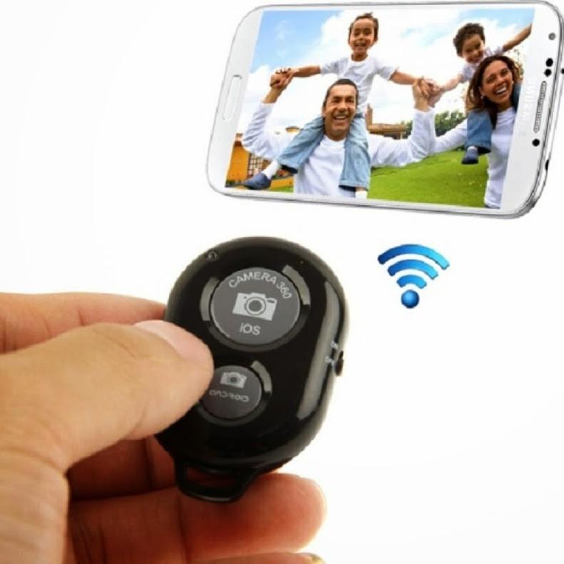 Nút Remote Shutter - Nút Bấm Bluetooth Điều Khiển Từ Xa Chụp Ảnh Tự Động Cho Smartphone, Iphone, Ipad