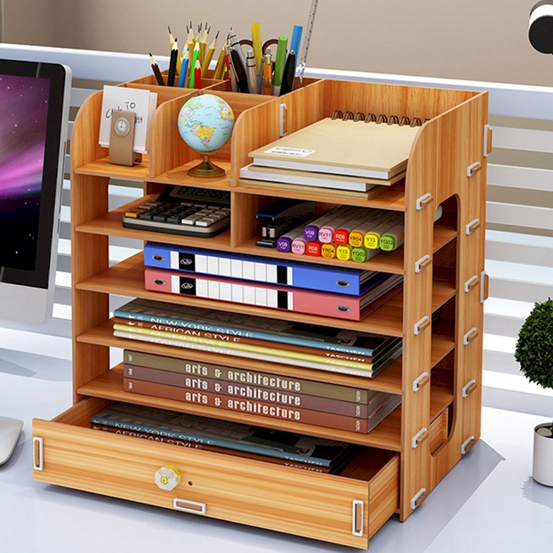 Kệ Sách 6 Tầng Ghép