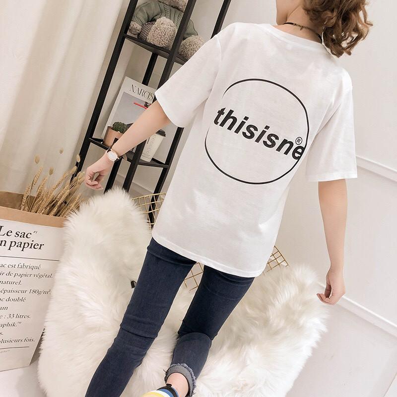 Áo thun tay lỡ KOMBOH phông Unisex nam nữ oversize form rộng THISISME - A82