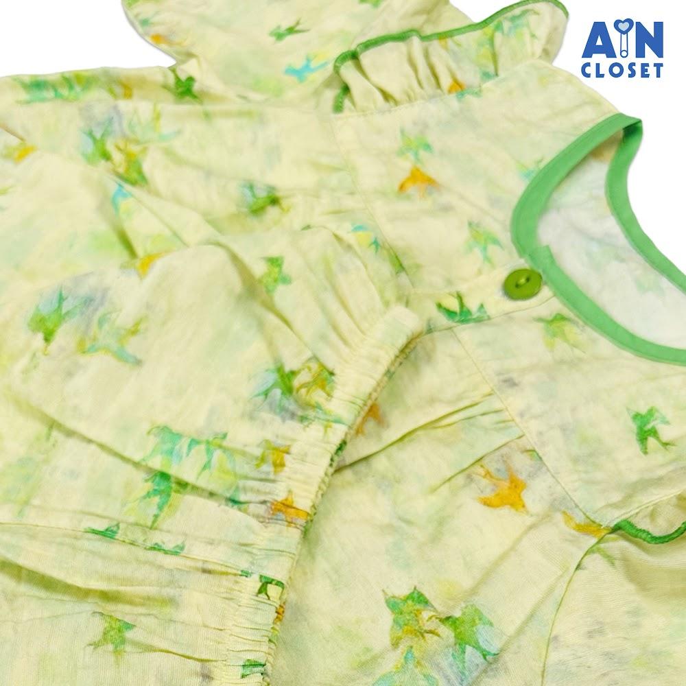Bộ quần áo Dài bé gái họa tiết Én Xanh Đũi tơ - AICDBGSP4EOF - AIN Closet