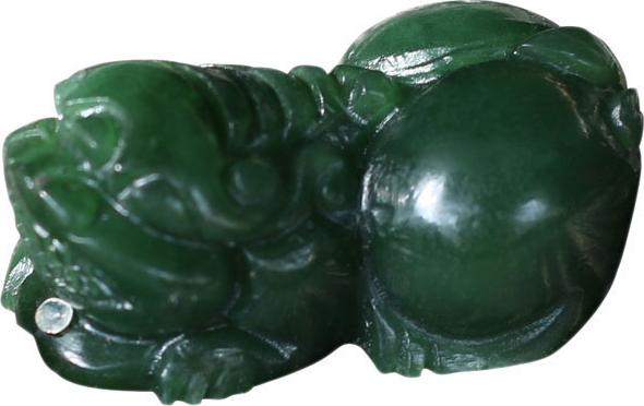 Mặt Tỳ Hưu Đá Ngọc Bích Ngọc Quý Gemstones MD4