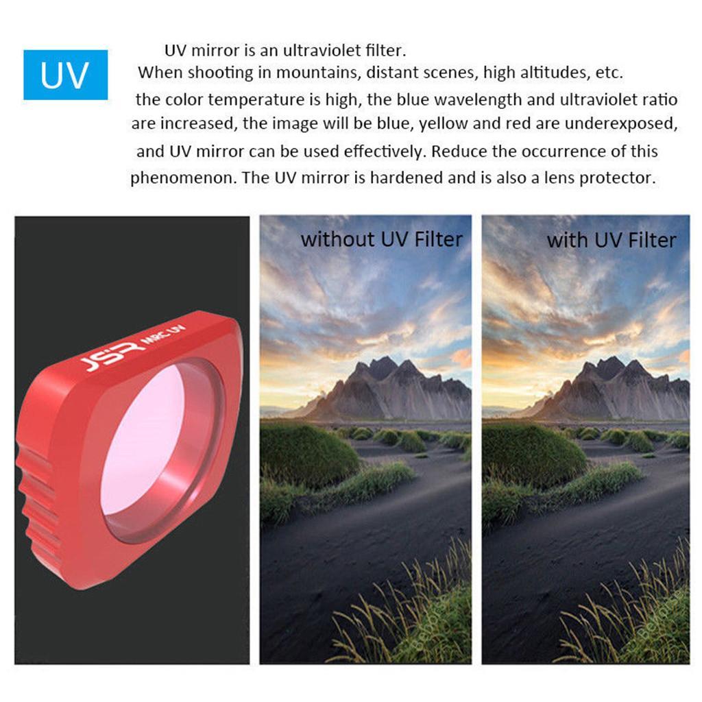 Camera Lens Filter  Optical Glass Aluminum Frame for DJI  Pocket