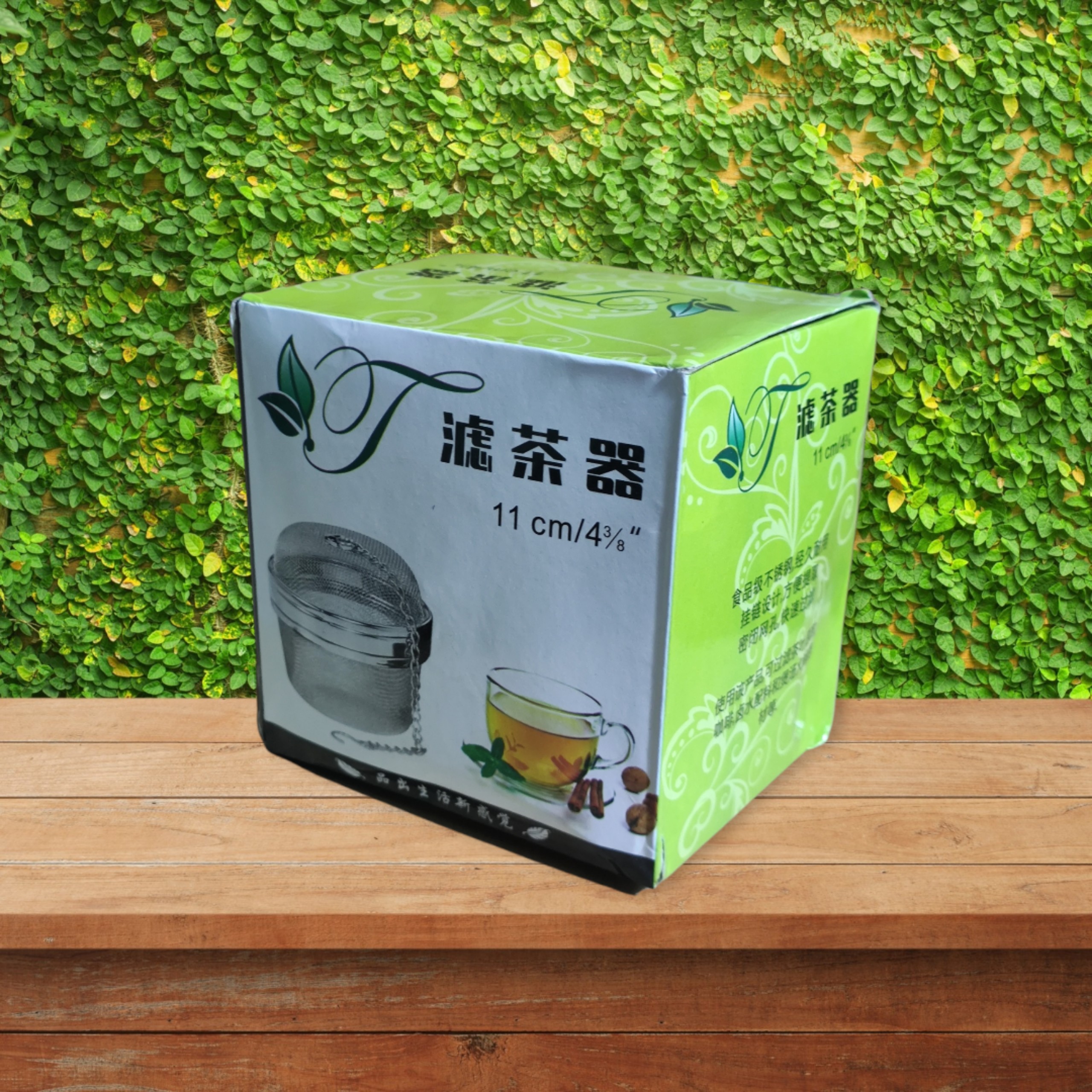 Hàng Cao Cấp Dụng cụ lọc trà ,gia vị, thảo quả inox 304 KT 11x9,5cm( tặng hộp đựng giấy vuông giả mây)