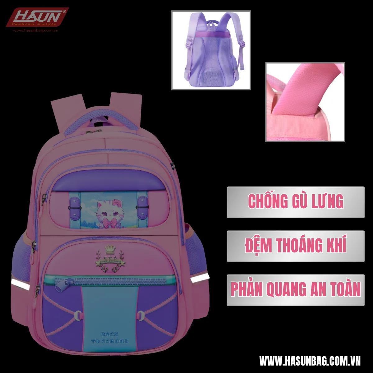 Ba Lô Học Sinh Chống Gù - Hasun 2546N - Mẫu 7