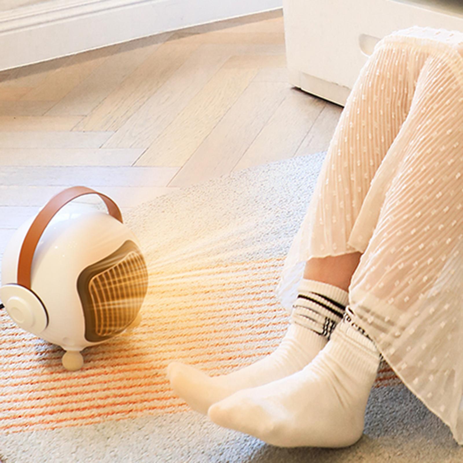 Electric Space Heater Remote Control Warm Air Blower for Living Room