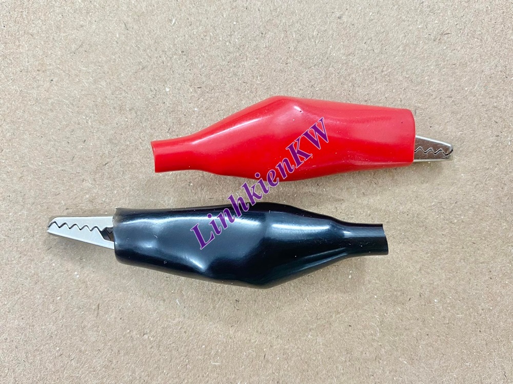 20 cái kẹp cá sấu 3.5cm 4.5cm 5.5cm màu đen đỏ