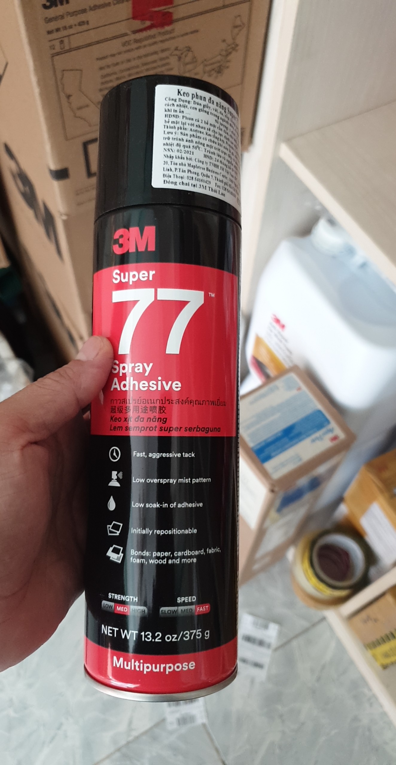Keo phun xịt đa chức năng 3M Super 77 