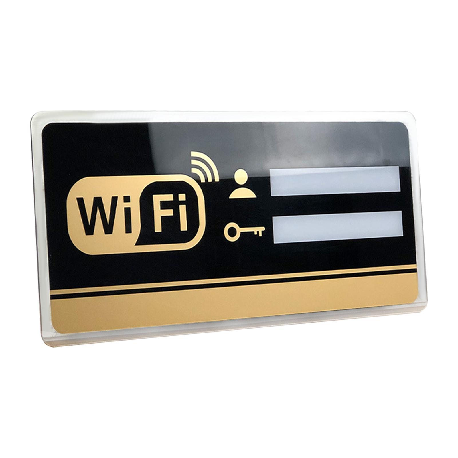 WiFi password sign 8cm×20cm