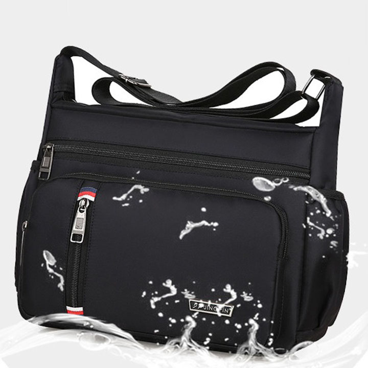 Túi xách, túi đeo chéo nữ vải dù 5 ngăn chống nước, chống xước cao cấp size 29cm TUI-63