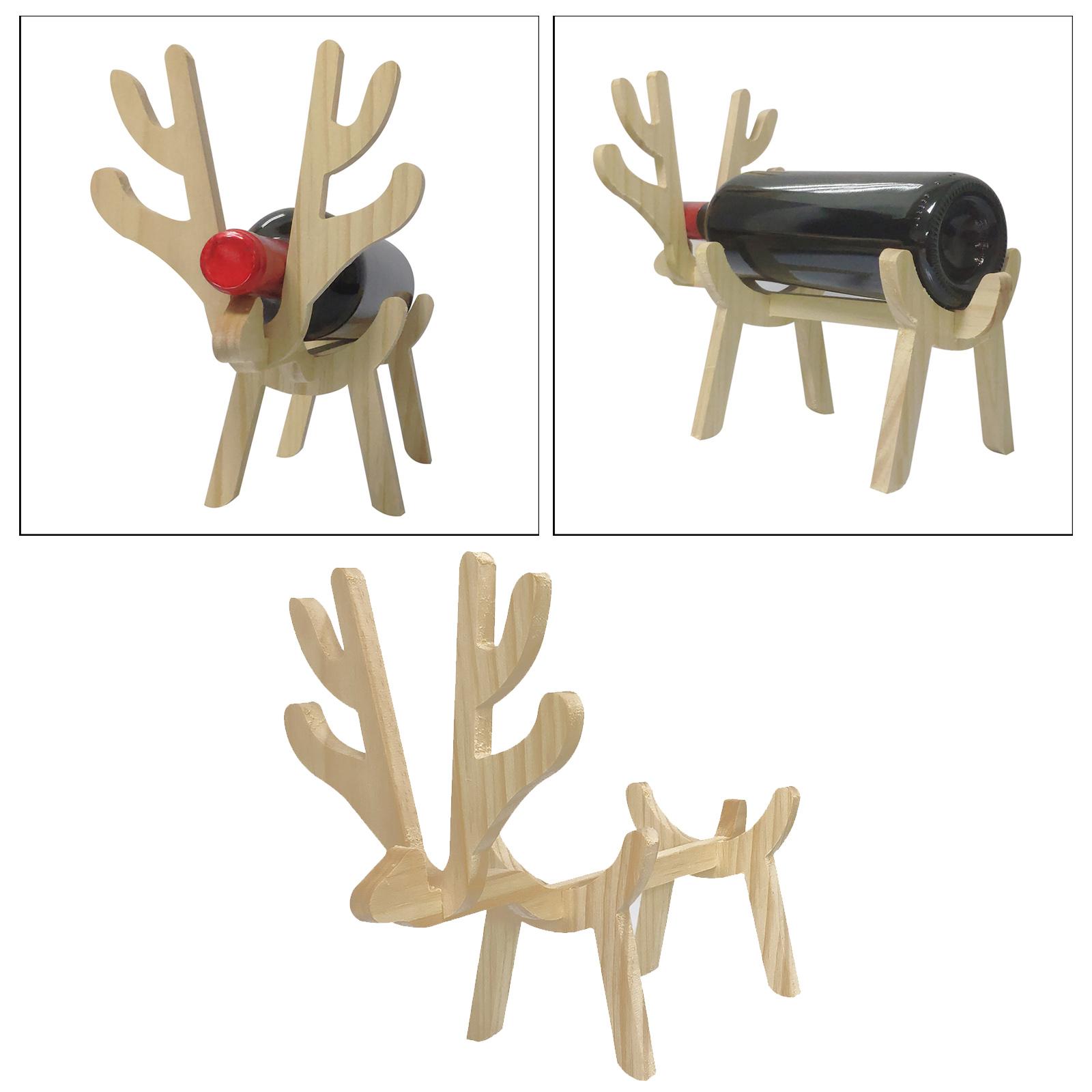 Wooden Wine Rack Holder Cabinet Natural Wood Wine Display Storage