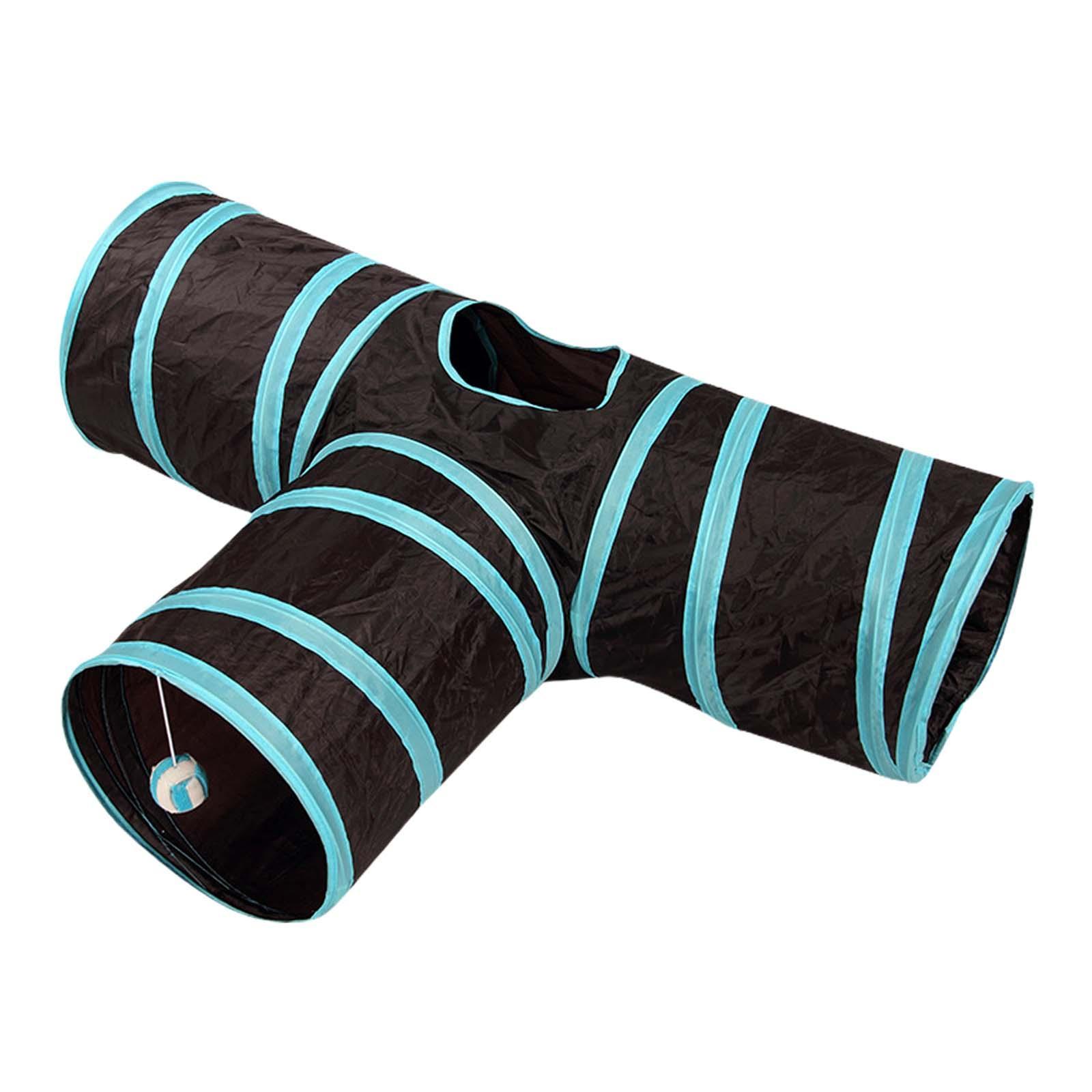 Cat Tunnel Foldable Cat Toys Lightweight Collapsible Playing Hut Tunnel Tube Cat Runway Tunnel for Indoor Cats Rabbit Small Animals Rat Dogs