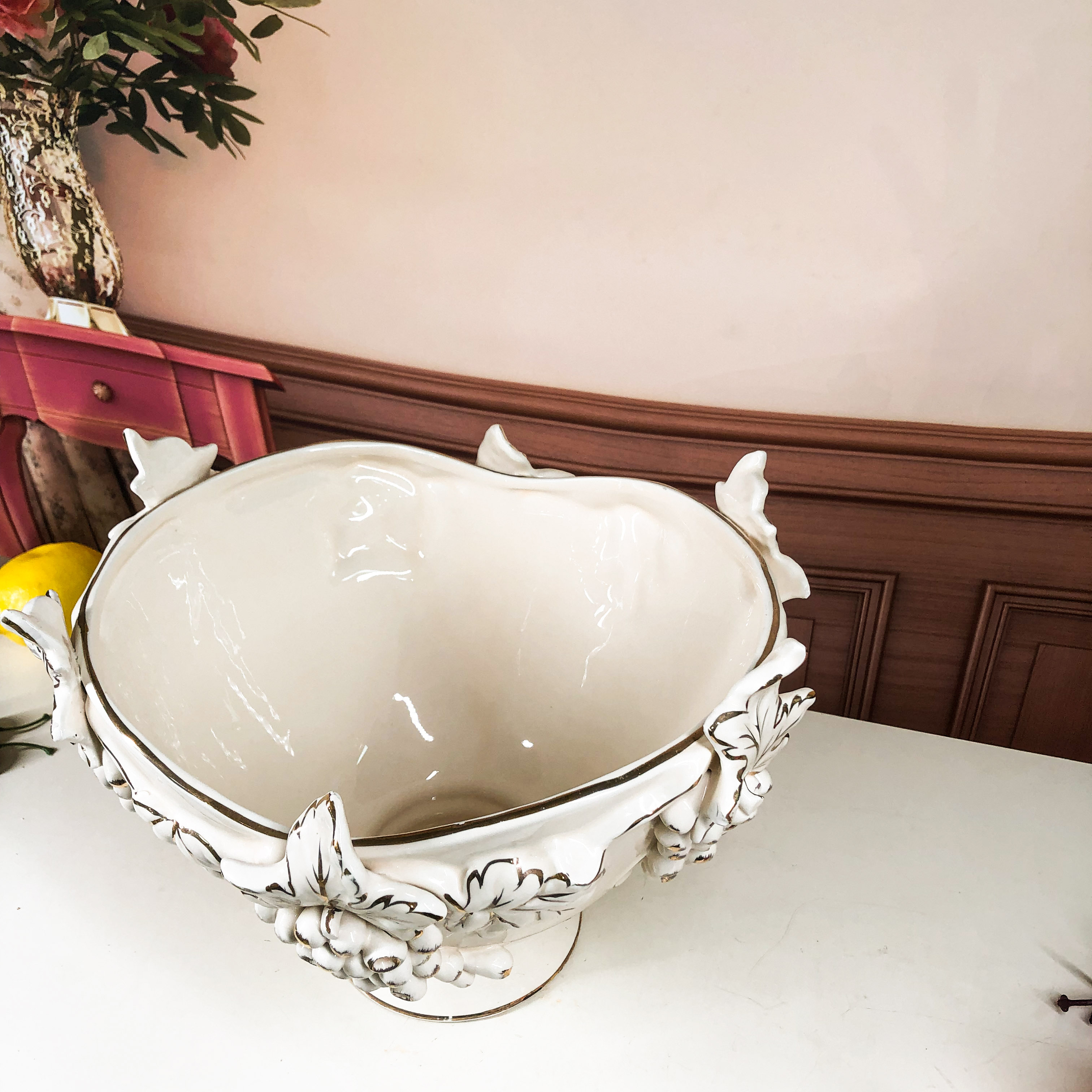 Đĩa Quả Nho Đắp Nổi 3D Tân Cổ Điển Sang Trọng Hoàng Gia DQ8